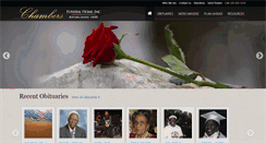 Desktop Screenshot of chambersfuneralhome.net