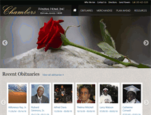 Tablet Screenshot of chambersfuneralhome.net